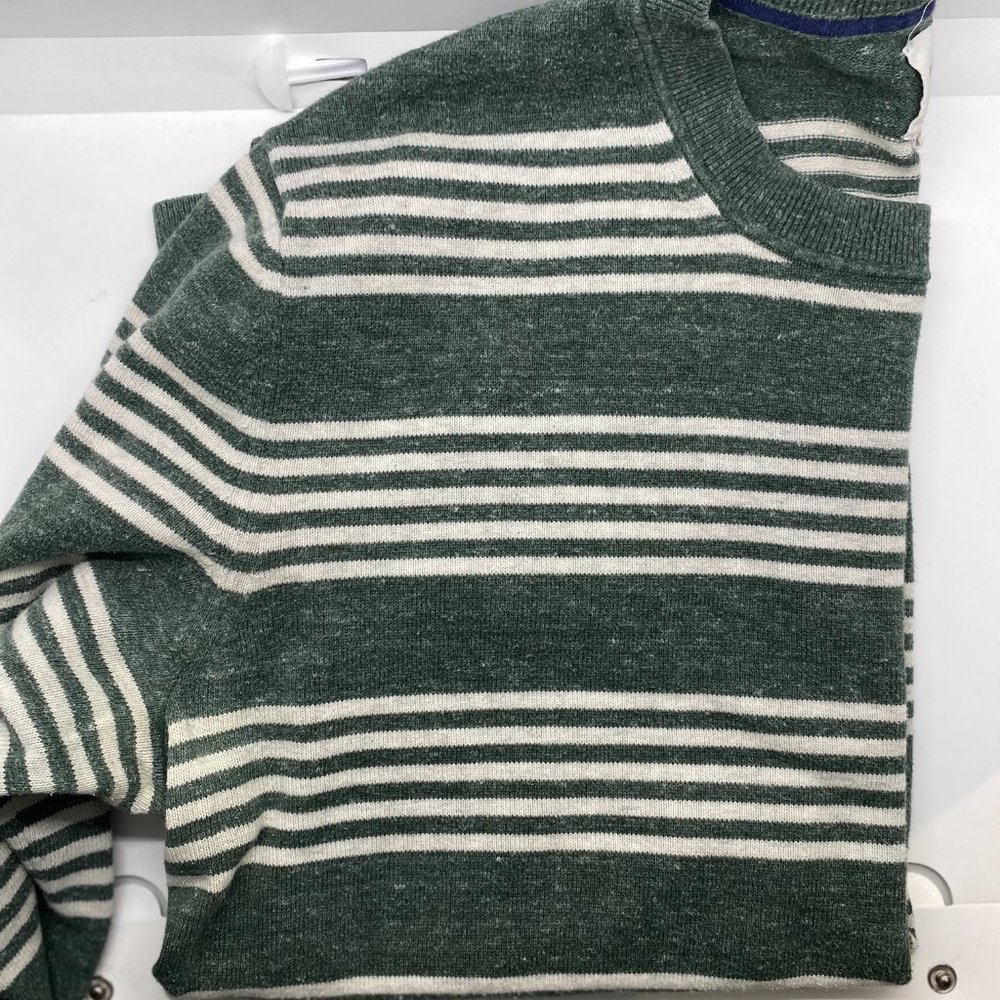 Gap Men's Sweater (Green, White Stripes) Medium - Picture 3 of 4